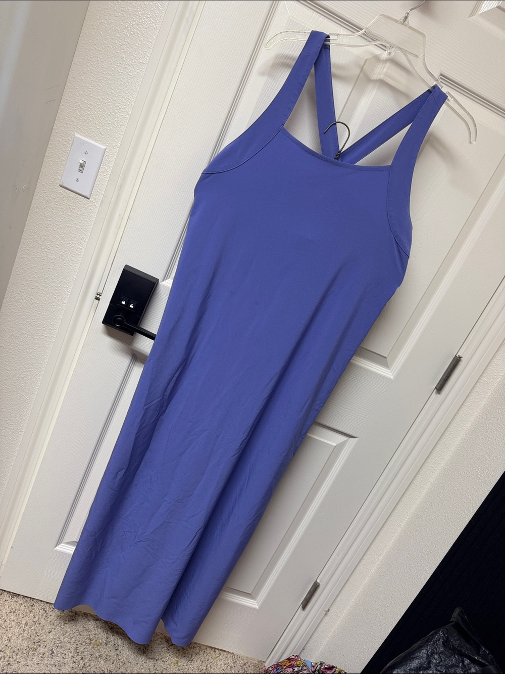 Athleta Strappy Crossback Maxi Dress in Periwinkle
